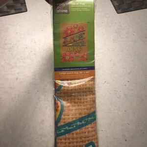 Large porch flag summer starts here